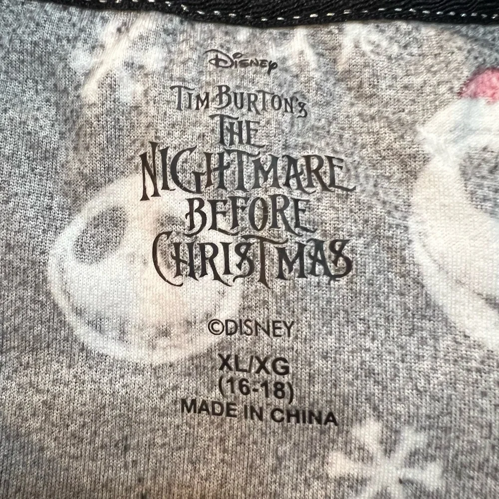 The Nightmare Before Christmas Black White‎ 2 Piece Pajamas Set. Size 2X. - Picture 3 of 14